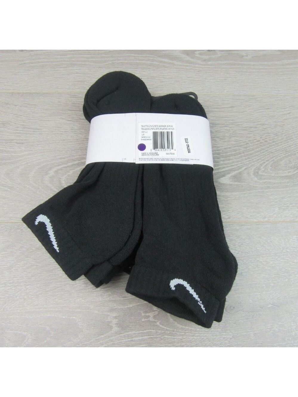 Nike Everyday Cushion Low Socks Black 6 Pack Mens Size 8-12 NEW - Picture 5 of 6